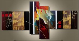 Tableaux Abstrait Design Triptyque Eva